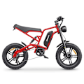 Miniatyrbillede 2 af 11: Elektrisk Dirt Bike Hidoes B6 - 20" - 1200W 48V 17.5Ah - Rød