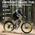 Miniatyrbillede 5 af 7: Elcykel ORLMS V3, Daul-motor 52V 2000W, batteri 52V 25AH