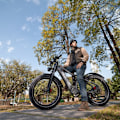 Pikkukuva 7 / 8: Sähkömaastopyörä RZOGUWEX S7, 48 V 25 Ah akku, 1000 W moottori, 26" paksut renkaat, harmaa