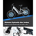 Miniatyrbillede 10 af 11: Elcykel med servostyring HedaTX TX520, midterdrev 250W, 48V 13Ah batteri, 27,5", til bycykling