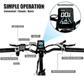 Miniatyrbillede 5 af 9: Sammenklappelig Step-Thru Elcykel CMACEWHEEL Y20, 750W 48V 18Ah, Fat Tire, Sort