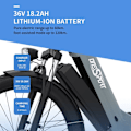 Miniatyrbillede 10 af 11: Byelcykel OneSport OT05, 27,5", 36V 250W motor, supportapp