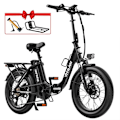 Miniatyrbillede 1 af 11: City Elcykel Vitilan U3 - Motor 48V 750W - Trin-igennem - Sammenklappelig