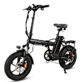 Miniatyrbillede 3 af 11: Bærbar elektrisk bycykel CMACEWHEEL AC16, 350W 18Ah, hydrauliske bremser, sort