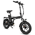 Miniatyrbillede 4 af 11: Bærbar elektrisk bycykel CMACEWHEEL AC16, 350W 18Ah, hydrauliske bremser, sort