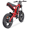 Miniatyrbillede 6 af 11: Elektrisk Dirt Bike Hidoes B6 - 20" - 1200W 48V 17.5Ah - Rød