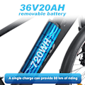 Miniatyrbillede 7 af 11: Elcykel TTGO M300, 250W momentsensor, 36V 20Ah, 27,5" til pendling og fritid