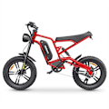 Miniatyrbillede 1 af 11: Elektrisk Dirt Bike Hidoes B6 - 20" - 1200W 48V 17.5Ah - Rød
