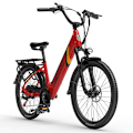 Miniatyrbillede 3 af 5: Elektrisk bycykel LANKELEISI ES500PRO, 500W motor 48V 14.5Ah batteri 24'' dæk 32 km/t maks. hastighed