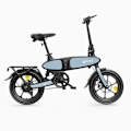 Miniatyrbillede 1 af 9: Sammenklappelig elcykel DYU C2, 16", motor 48V 250W, skivebremser