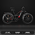 Miniatyrbillede 10 af 10: Tifgalop ES7 26" Elcykel med store dæk 750W 52V 19Ah Rækkevidde 40-90 km