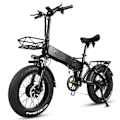 Miniatyrbillede 5 af 8: Sammenklappelig elcykel med fat CMACEWHEEL RX20MAXT, dobbelt motor 1500W, sort