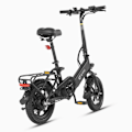 Pikkukuva 6 / 11: Minikokoon taitettava sähköpyörä DYU C3, 14", moottori 36V 250W, musta