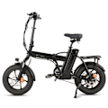 Miniatyrbillede 2 af 11: Bærbar elektrisk bycykel CMACEWHEEL AC16, 350W 18Ah, hydrauliske bremser, sort
