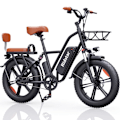 Miniatyrbillede 2 af 11: Elcykel RIDSTAR FM001, 2 sæder, 20", 1000W motor, 48V 15Ah batteri, tykke dæk
