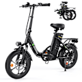 Pikkukuva 1 / 8: Kaupunkisähköpyörä iSinwheel U4, 36V 10.4AH 250W, 16" Foding-sähköpyörä - musta