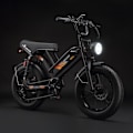 Miniatyrbillede 6 af 11: Fed elcykel 20" PURE UNICORN U5, 1000W 19.2Ah, Moto Style, Sort
