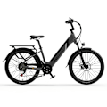 Miniatyrbillede 1 af 5: Elektrisk bycykel LANKELEISI ES500PRO, 500W motor 48V 14.5Ah batteri 24'' dæk 32 km/t maks. hastighed
