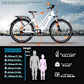 Miniatyrbillede 5 af 11: El-bycykel HedaTX TX10, 27,5", 500W motor 48V 19,2Ah batteri