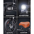 Miniatyrbillede 7 af 11: Elcykel RIDSTAR FM001, 2 sæder, 20", 1000W motor, 48V 15Ah batteri, tykke dæk