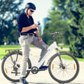 Miniatyrbillede 6 af 6: Elektrisk bycykel TTGO HZ-28ST, 350W 36V 20Ah, Shimano 7S