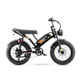 Miniatyrbillede 3 af 11: Fed elcykel 20" PURE UNICORN U5, 1000W 19.2Ah, Moto Style, Sort