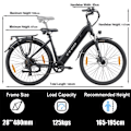 Miniatyrbillede 6 af 10: Elektrisk bycykel TTGO HZ-28ST, 350W 36V 20Ah, Shimano 7S