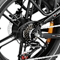 Miniatyrbillede 10 af 11: Sammenklappelig offroad-elcykel SAMEBIKE RS-A02, motor 1200W, fuld affjedring