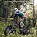 Miniatyrbillede 2 af 9: Sammenklappelig elcykel ENGWE Engine X, Motor 48V 250W, Fuld Affjedring, 100 km Rækkevidde