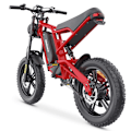Miniatyrbillede 5 af 11: Elektrisk Dirt Bike Hidoes B6 - 20" - 1200W 48V 17.5Ah - Rød