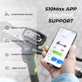 Pikkukuva 8 / 11: iSinwheel S10MAX taittuva sähköpotkulauta - 1000W 48V 15Ah - 10" maastorenkaat