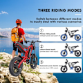 Miniatyrbillede 8 af 11: Elektrisk Dirt Bike Hidoes B6 - 20" - 1200W 48V 17.5Ah - Rød