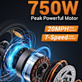 Pikkukuva 2 / 9: Taittuva sähköpyörä HillMiles MilePort1 - Moottori 36V 350W - 20" - 25 km/h