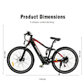 Pikkukuva 6 / 11: Sähköpyörä Samebike XD26-II, moottori 750W, 48V 14Ah akku, Shimano 7-vaihteinen