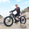 Miniatyrbillede 10 af 11: Tifgalop ES7Pro Elcykel Dobbeltmotor, 1500W, 52V 21Ah Batteri, Sort