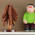 Miniatyrbild 5 av 5: Trädesign i trädformad matunderlägg, värmeisolering och