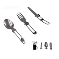 Miniatyrbillede 1 af 5: Udendørs Camping Multifunktionel Foldbar Combo Sæt Kniv, Gaffel og Ske Bestik.