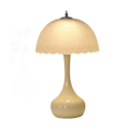 Miniatyrbild 1 av 5: Bordslampa för sovrum, sänglampa, lyxig, exklusiv atmosfär, krämfärgad nattlampa