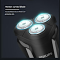 Miniatyrbillede 5 af 5: Philips Shaver S1010 elektrisk barbermaskine til mænd