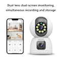 Miniatyrbillede 8 af 10: [Opgraderet version] Philips TAI3320/70 5MP Smart Wi-Fi-kamera – Dual-Lens HD-overvågning | Nattesyn i fuld farve