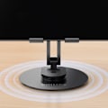 Miniatyrbild 5 av 5: Philips DLK2315S/93 Mobil- och Surfplatthållare | Justerbar Höjd & 360° Rotation | Hopfällbart Stativ i Aluminium | För iPad,