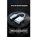 Miniatyrbillede 4 af 5: Philips ekstern USB-lydkortadapter - USB til 3,5 mm hovedtelefon- og mikrofonstik, driverløs plug & play til pc/PS4 - SWR1656Y