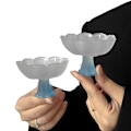 Miniatyrbillede 1 af 5: Lys Luksus Stil Frostet Blå Lotus Høj Glas Tekop / Vandglas / Vinglas Todelt Sæt, Niche Høj Værdi Valg