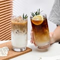 Miniatyrbillede 5 af 5: Lodret mønstret glas vandkop