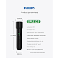Miniatyrbillede 5 af 5: Philips lommelygte SFL1123 lommelygte med skarpt lys og ekstremt lang levetid udendørs belysning nødlys