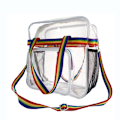 Miniatyrbild 1 av 5: Transparent tygväska Dragkedjeväska Transparent tygväska Transparent necessär Transparent toalettväska
