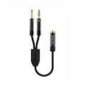 Miniatyrbillede 1 af 5: Philips 3,5 mm headset mikrofon 2-i-1 desktop adapter kabel headset headset lydkabel 0,25 m