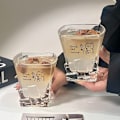 Miniatyrbild 3 av 5: Söta Rödvinsstunder! Transparent Kreativ Glasmugg, Påbörja En Måttlig Berusning med Charm