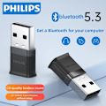 Miniatyrbillede 4 af 5: ""Philips SWR3301A/93 Bluetooth Adapter 5.0 USB-lydsender og -modtager, Plug & Play til stationære og bærbare computere"