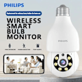 Miniatyrbillede 3 af 10: Philips Smart Bulb-kamera 5MP (TAI2440/93)– WiFi, 2K, bevægelsesdetektion,2-vejs lyd,Cloud Storage AI-bevægelsesdetektionskameraer til hjemmesikkerhed